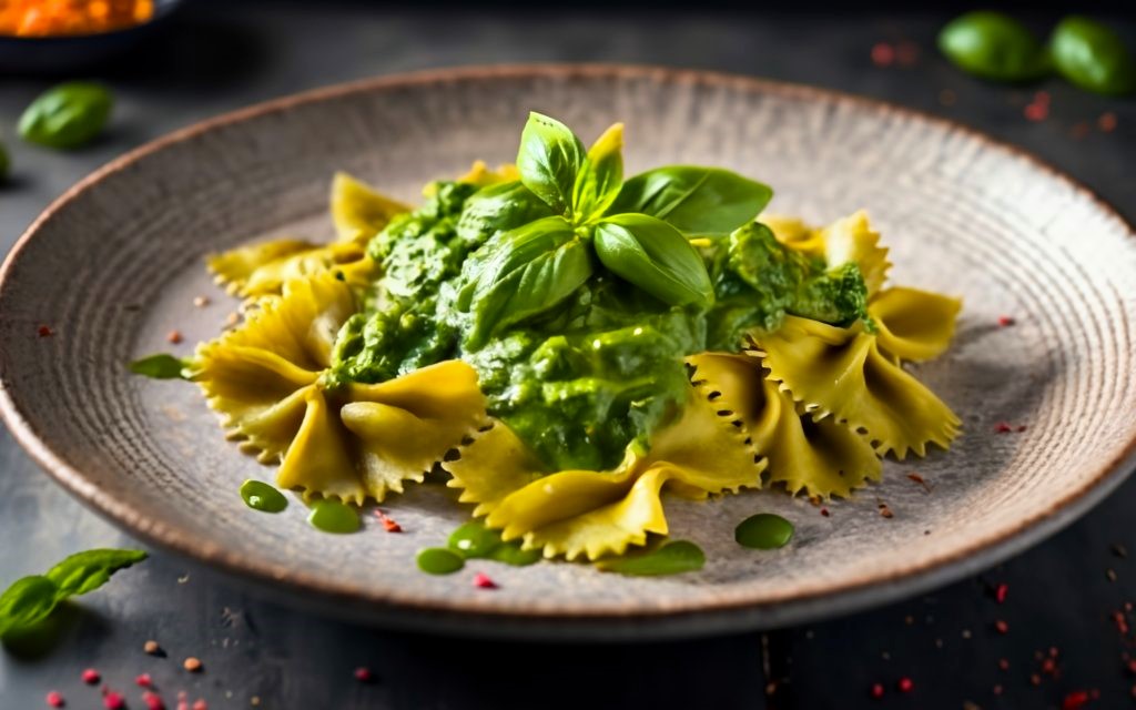 Delicious Farfalle Pasta with Pesto Sauce