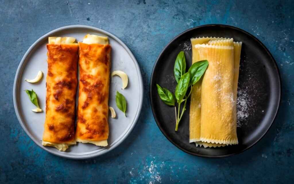 Difference between Manicotti vs. Cannelloni Pasta: